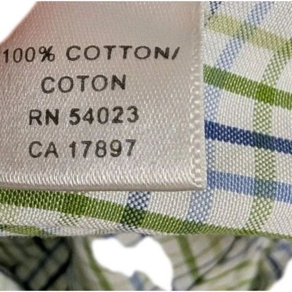 Banana Republic Button Up Blue‎ Yellow Check Long Sleeve Shirt XL
